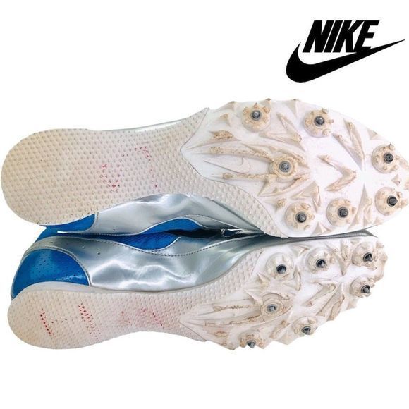 Nike Zoom Rival MD 5 Blue Running‎ Spikes Track & Field Shoes Sz 12 383823-400 - Picture 9 of 10